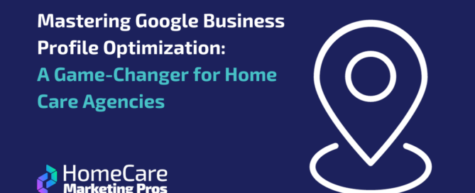 A location marker represents Google Business Profile optimization.